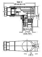 Amphenol-Tuchel C091D Circular Right Angle Connectors Diagram 