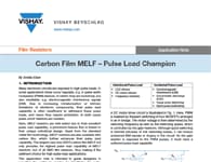 應用筆記:碳膜MELF 應用筆記:碳膜MELF