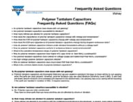 應用筆記:答疑 – 聚合物鉭制電容器 應用筆記:答疑 – 聚合物鉭制電容器