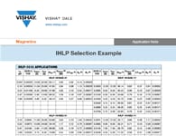 應用筆記:IHLP選擇示例 應用筆記:IHLP選擇示例